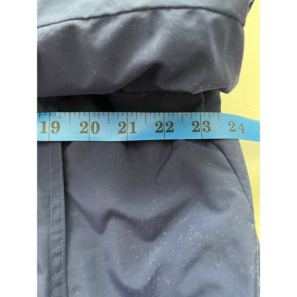 LL.L. Bean Women Large Parka Blue Hood Zip Thinsulate Light Warm - Picture 13 of 14